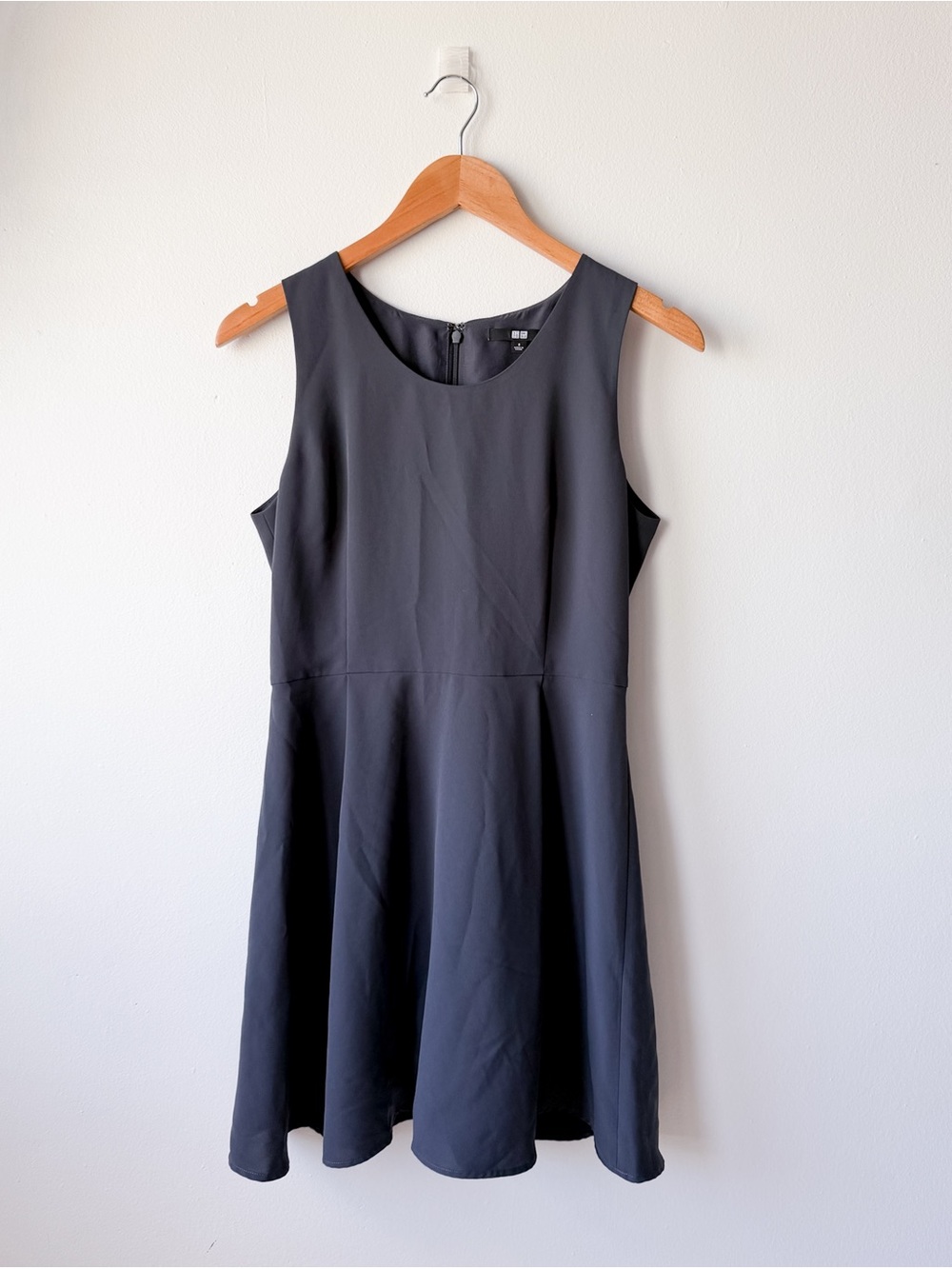 Uniqlo Sleeveless Black A-Line Mini Dress